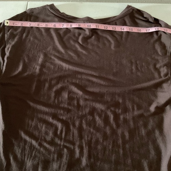 Cruel Denim Graphic Tee Stretch “Less Drama More Llama” Brown Raw Hem Size L - Picture 6 of 9